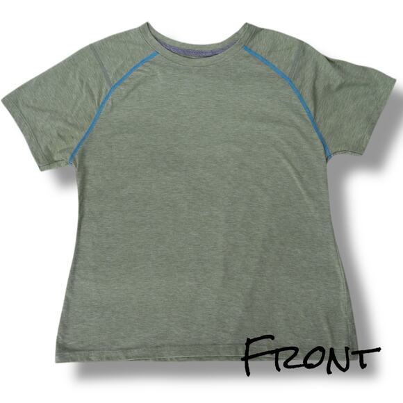 Orvis Women's Drirelease FreshGuard Heather Green Poly-Cotton Active T-Shirt‎ L - Picture 1 of 7